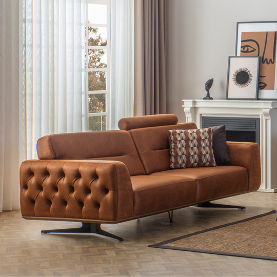 Canapea Chester cu Tetiere Reglabile, Loft