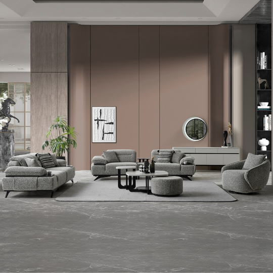 Set Canapea Bucle cu 2 Fotolii, Ashley