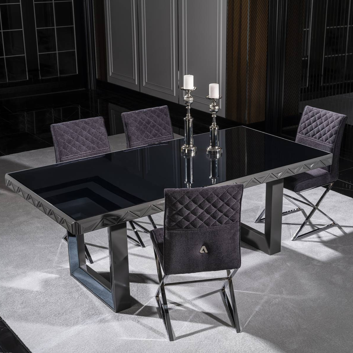 Set Masa de Dining cu Scaune, Viona