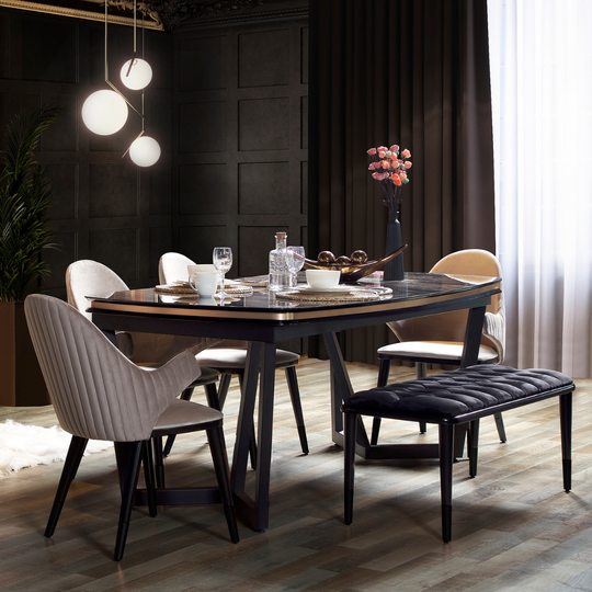 Masa de dining extensibila de lux ,Tesla K din MDF