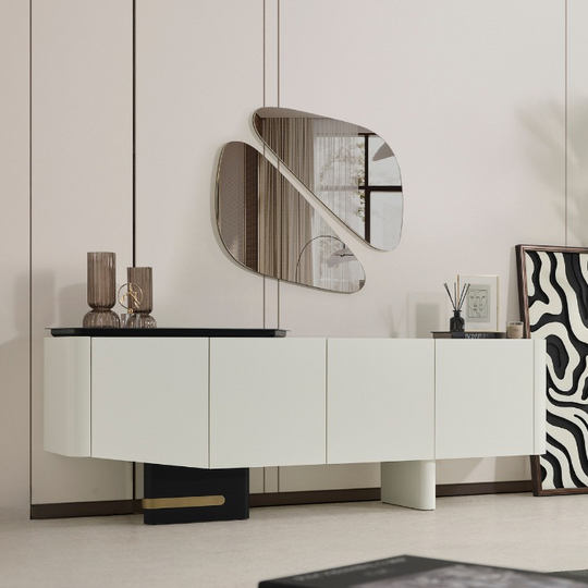 Comoda de Dining Moderna cu Oglinda, Estra