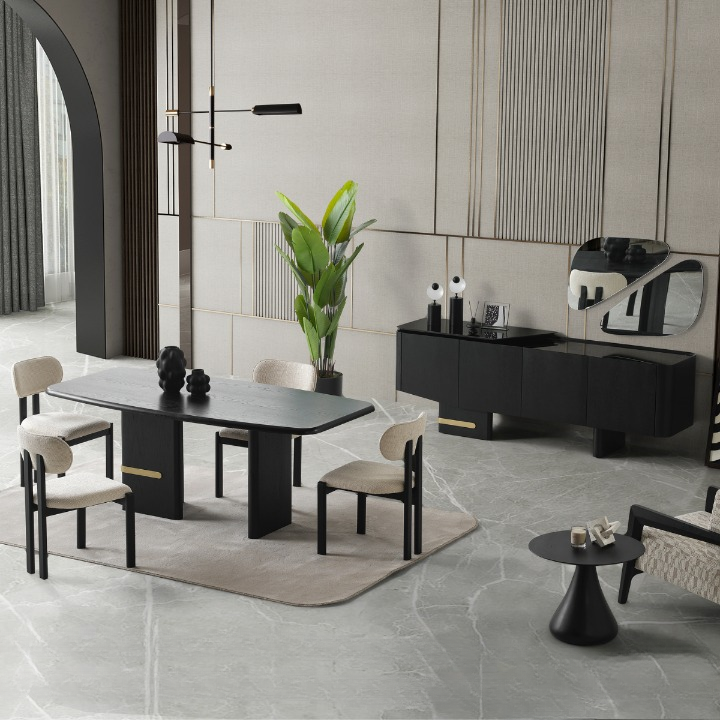 Comoda de Dining Moderna cu Oglinda, Estra