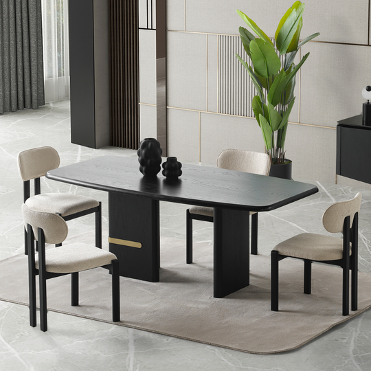 Set Masa de Dining Moderna cu Scaune, Estra