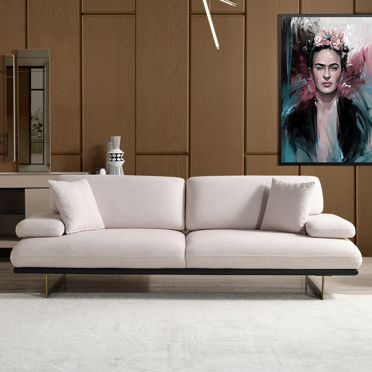 Set Canapea Bucle si 2 Fotolii, Freda