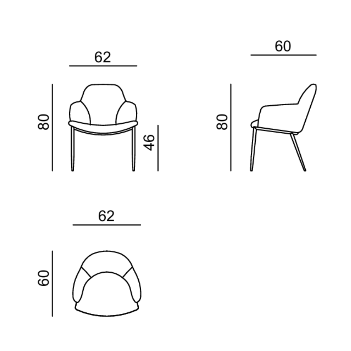 Set Masa cu Scaune de Dining, Kaju