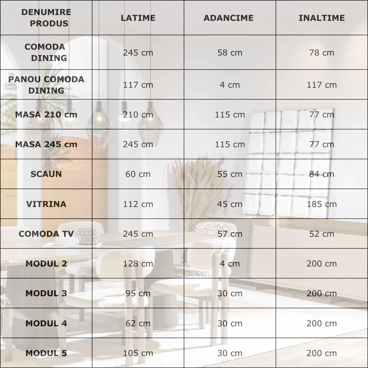 Colectia de Dining si Living de Lux, Belmondo R