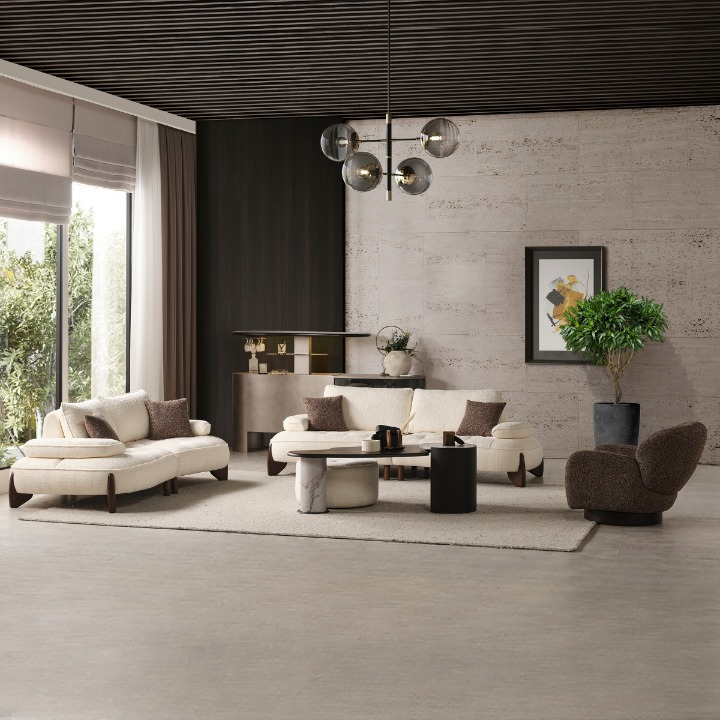 Set Canapea Bucle cu Fotolii, Tesla