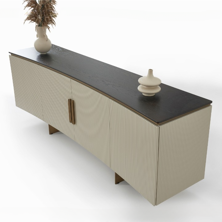 Comoda de Dining cu Oglinda Moderna, Wave