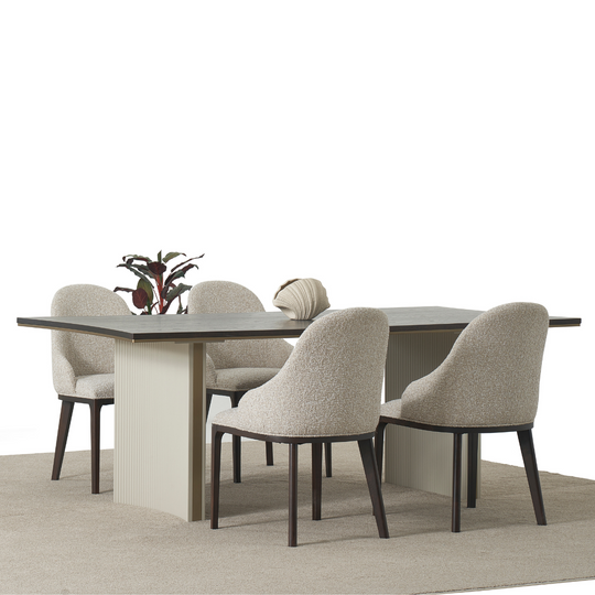 Set Masa de Dining cu Scaune, Wave