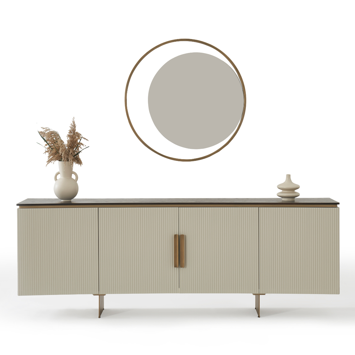 Comoda de Dining cu Oglinda Moderna, Wave