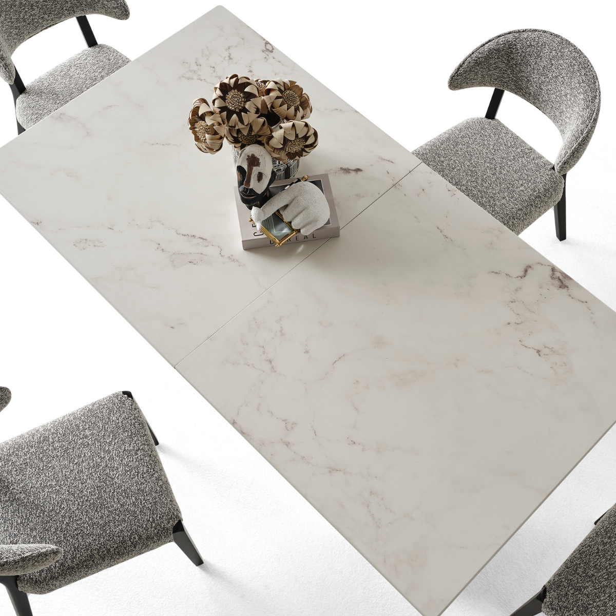 Set Masa de Dining Extensibila cu Scaune, Ashley