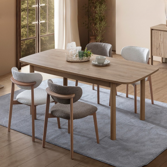 Set Masa de Dining cu 4 Scaune, Mona