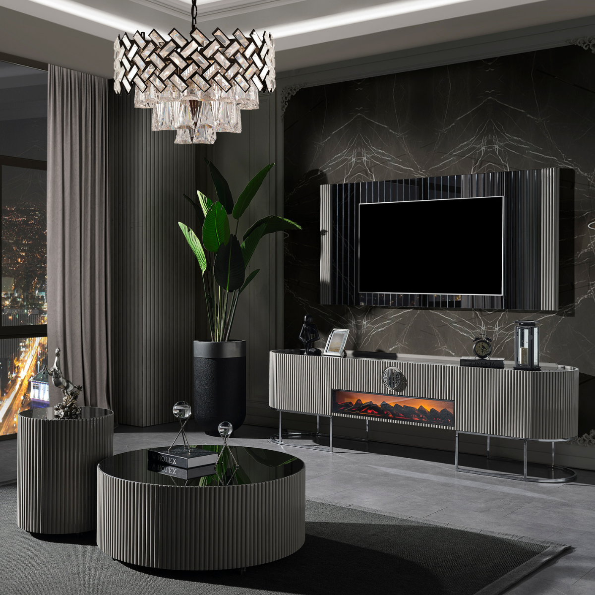 Colecția de Living si Dining de lux, Majestic Grey G