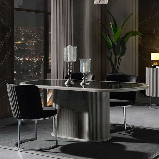 Masa de Dining de lux, Majesctic Grey G