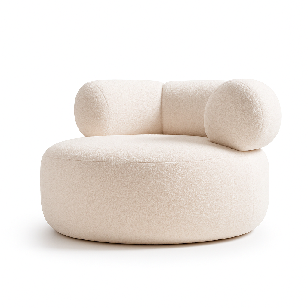 Fotoliu modern bucle, Camelia