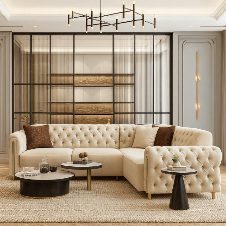 Coltar Chester fix 305x245 cm, Asel (vegas 01/gold)