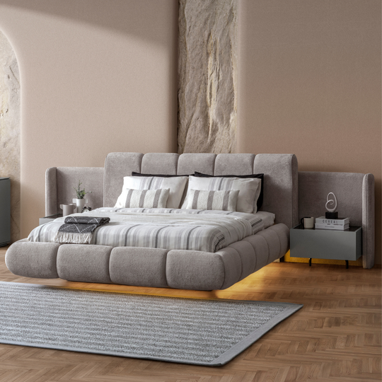 Pat tapitat de lux cu noptiere, Zehra