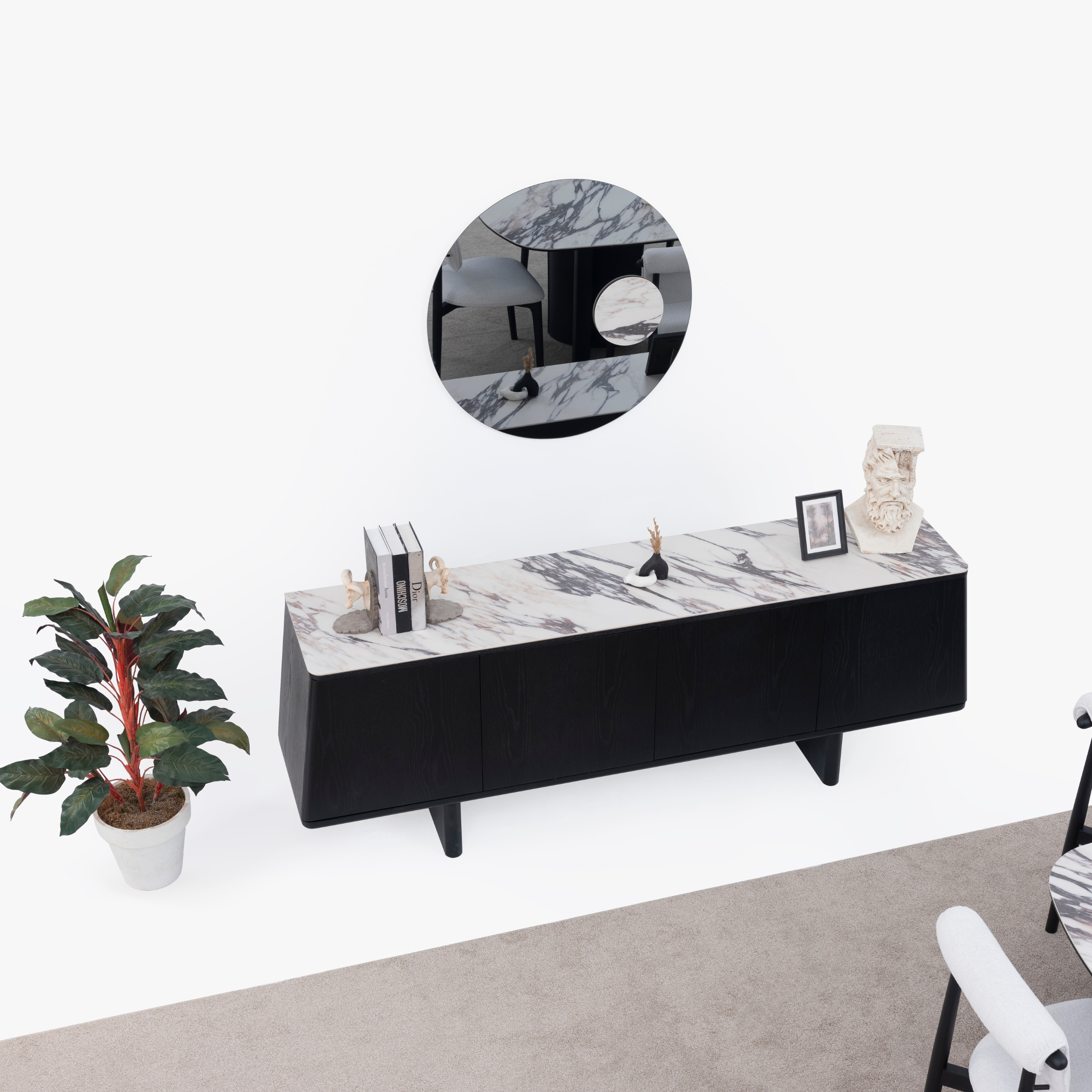 Comoda de Dining cu Oglinda, Tores