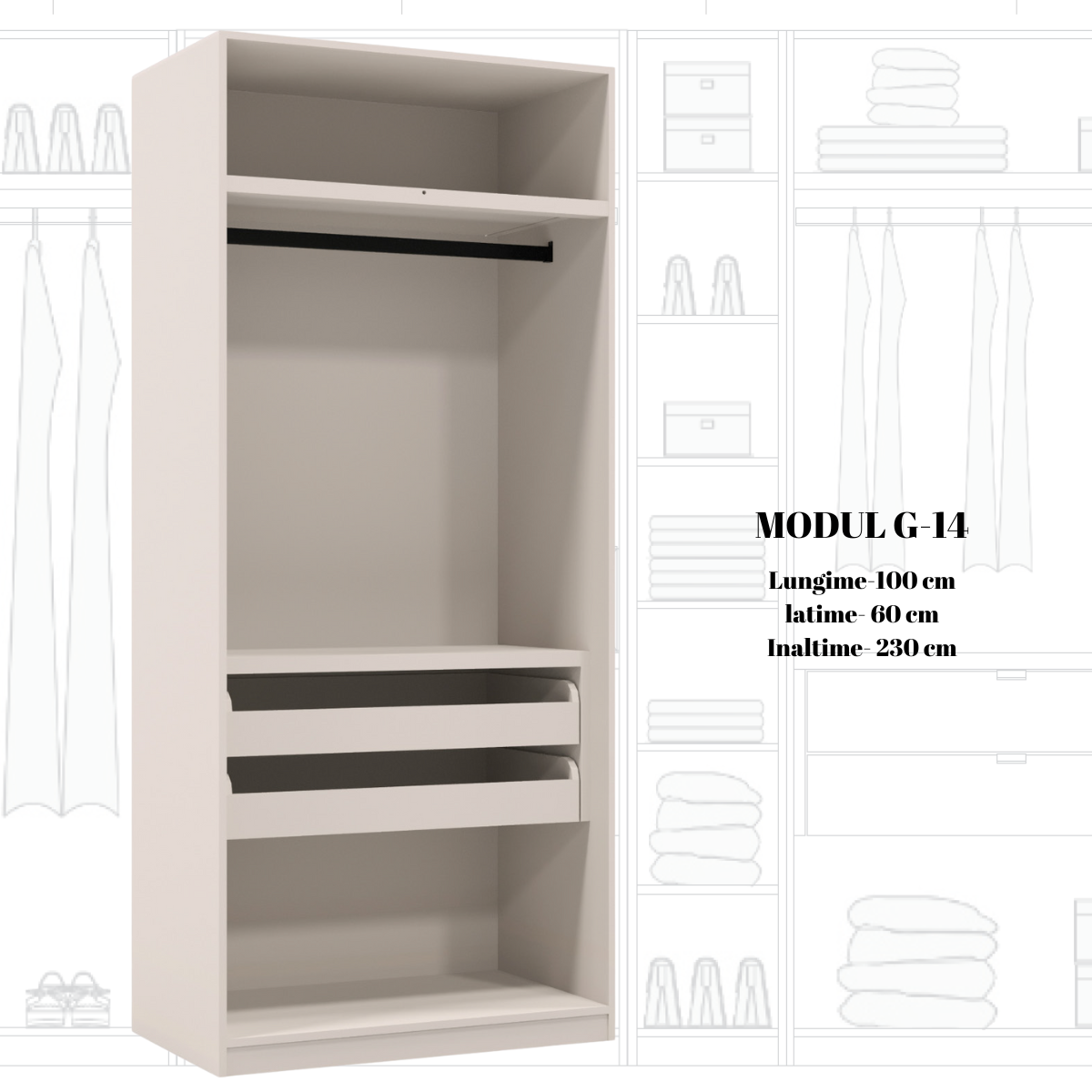 Dulap modular de lux, Ara