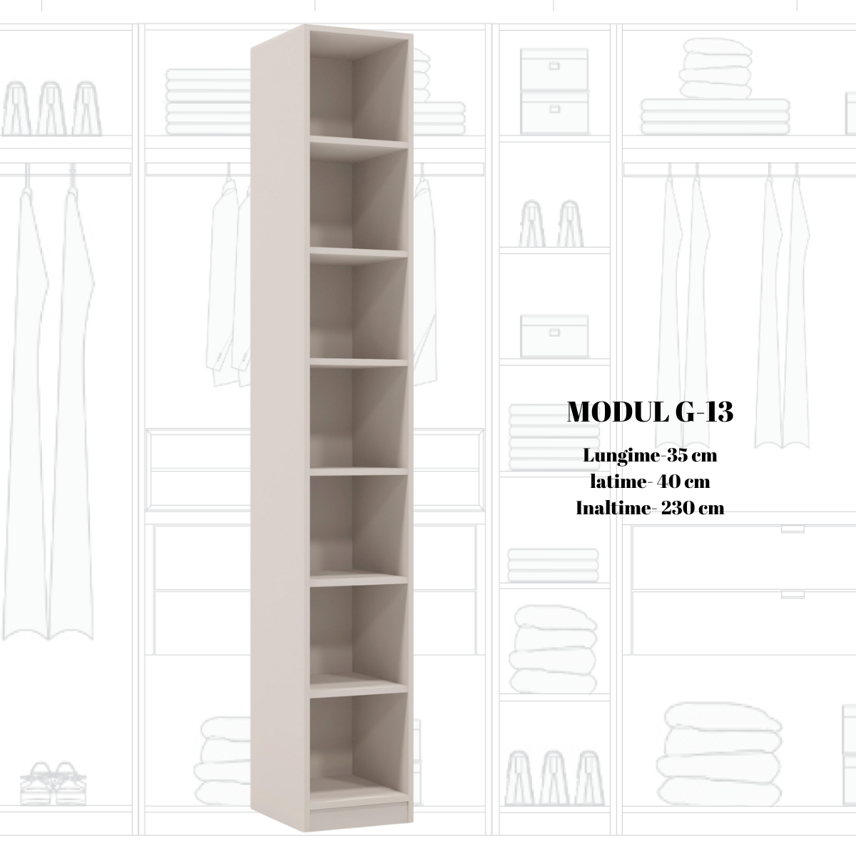 Dulap modular de lux, Ara