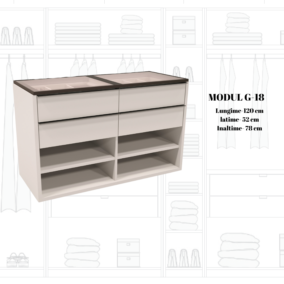 Dulap modular de lux, Ara