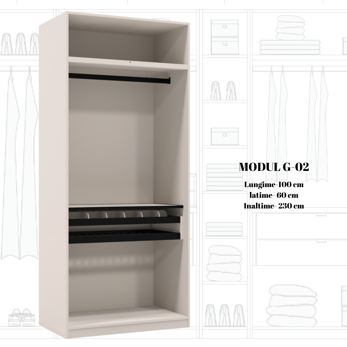 Dulap modular de lux, Ara