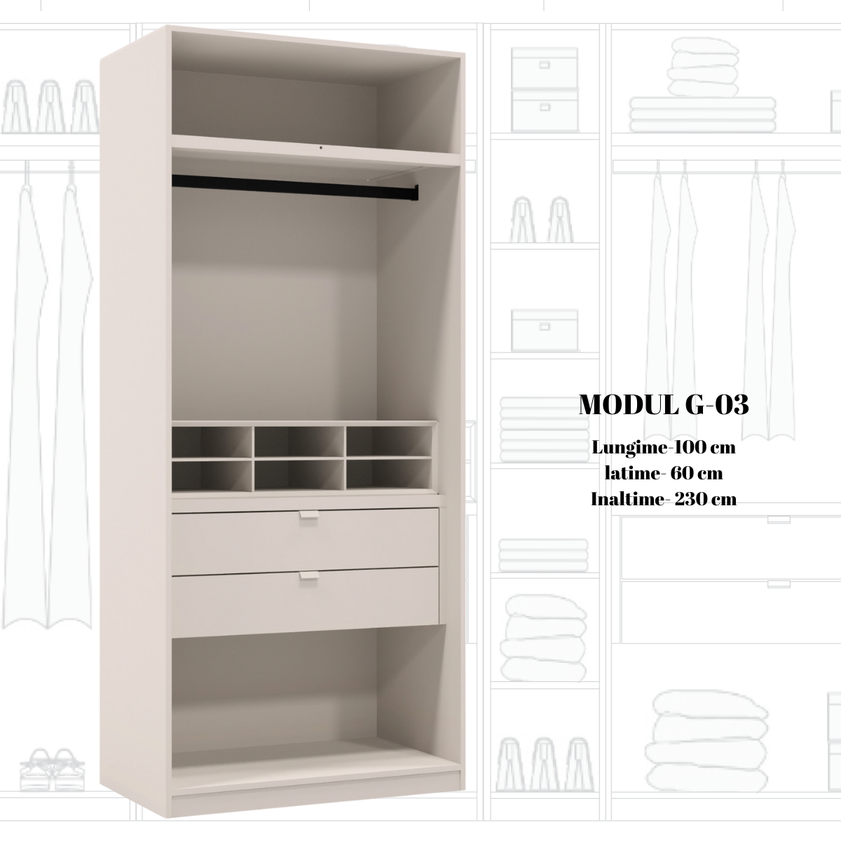 Dulap modular de lux, Ara