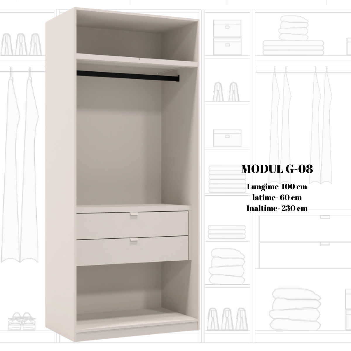 Dulap modular de lux, Ara