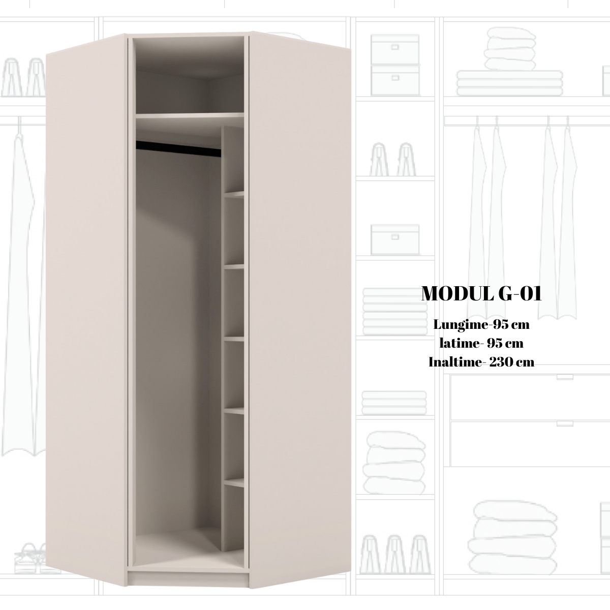 Dulap modular de lux, Ara
