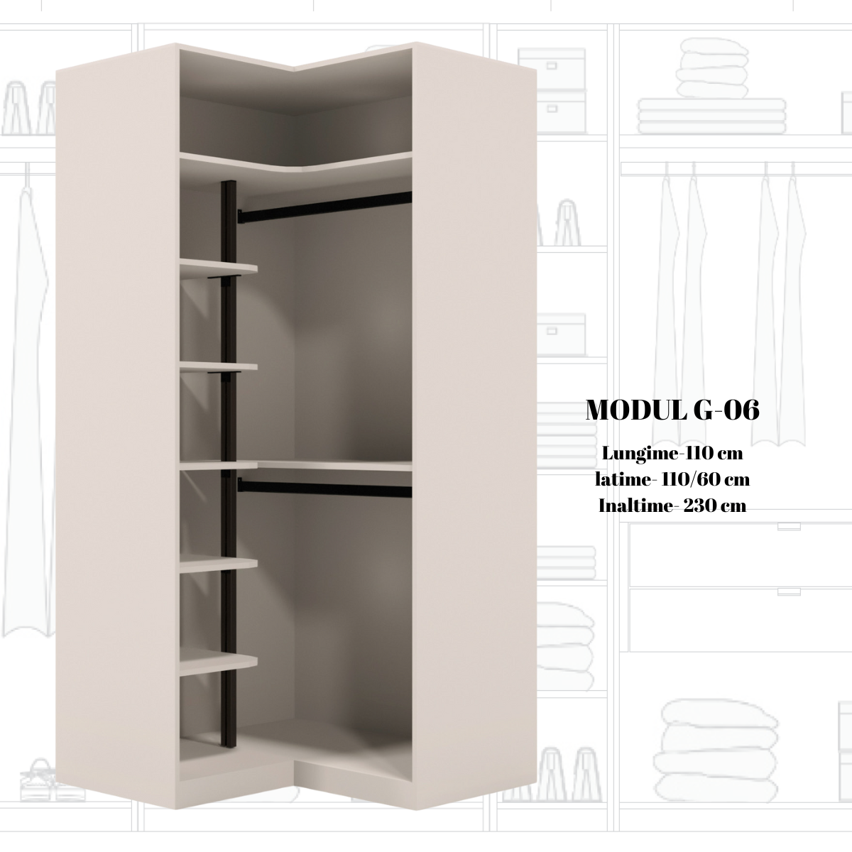 Dulap modular de lux, Ara