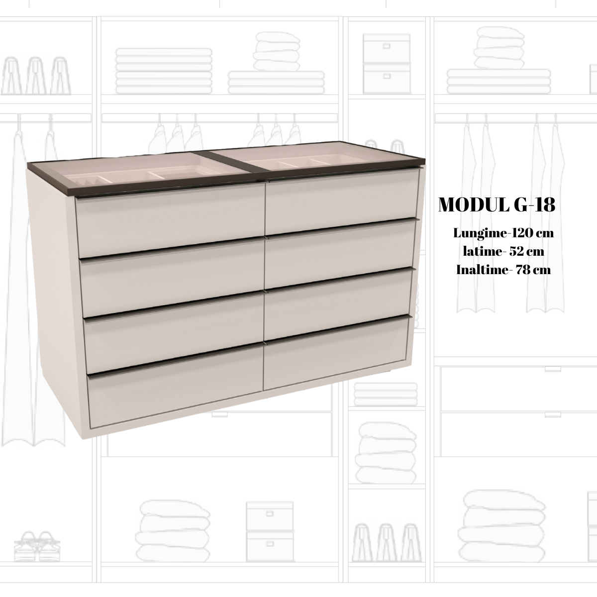 Dulap modular de lux, Ara