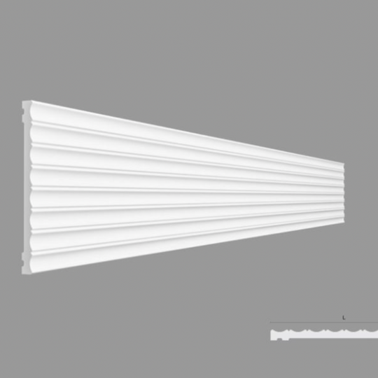 Panou liniar de interior poliuretan RIFLAJ FLOW dimensiuni 240×18.5x2000mm