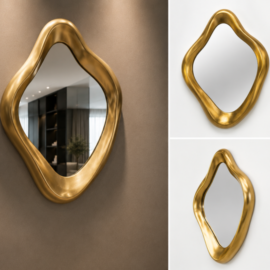 Oglindă Decorativă Luxury Organic Gold – 80x105 cm