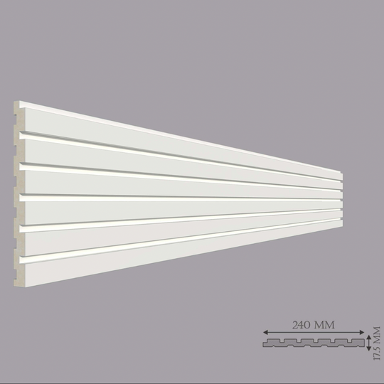 Panou liniar de interior poliuretan RIFLAJ LINEA dimensiuni 240×17.5x2000mm