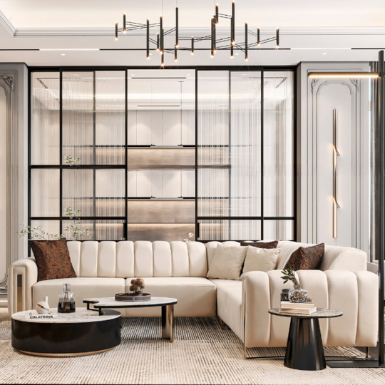 Colțar de lux cu recliner, Asel