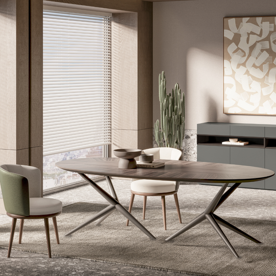 Masa ovala de dining, Lipa