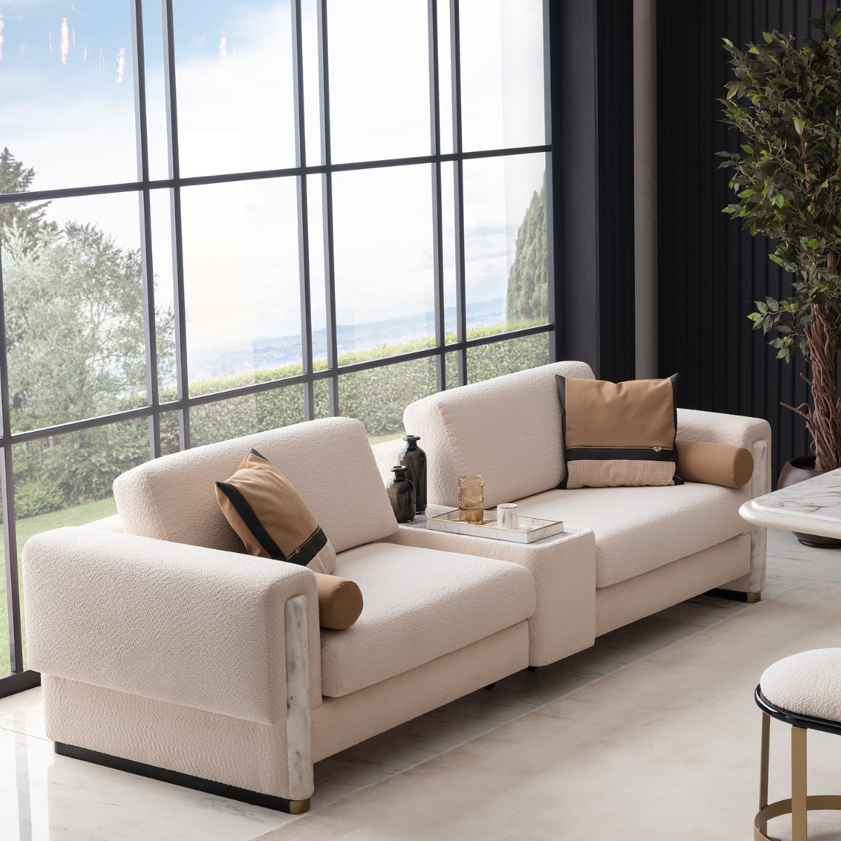Set canapele cu fotolii de lux, Tusca