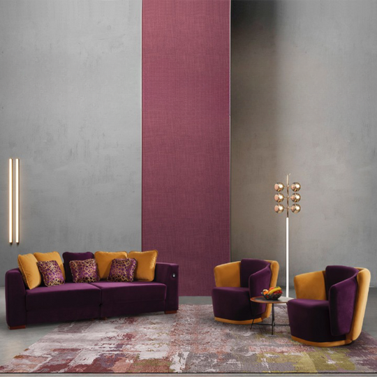 Set Canapea extensibilă de 3 locuri cu 2 fotolii, Relax