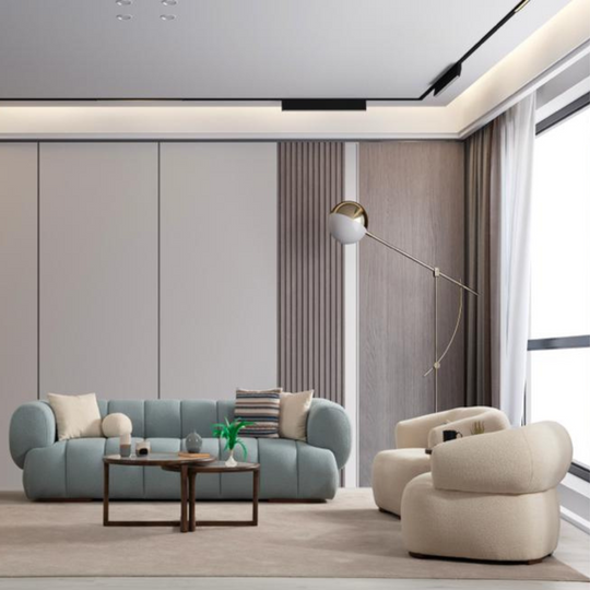 Set Canapele cu fotolii moderne bucle, Morandi