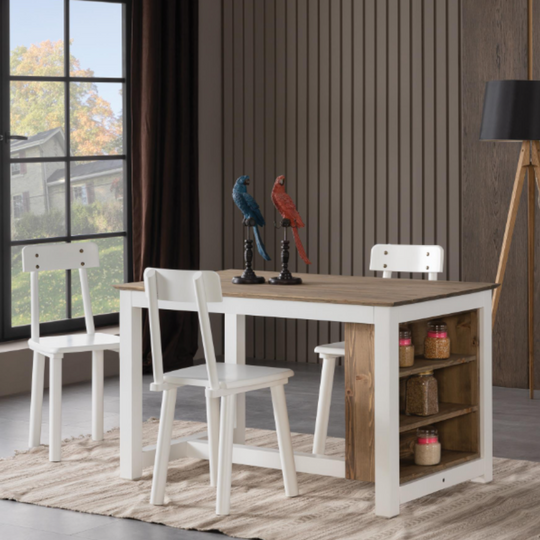 Masă de dining cu rafturi, Alacati