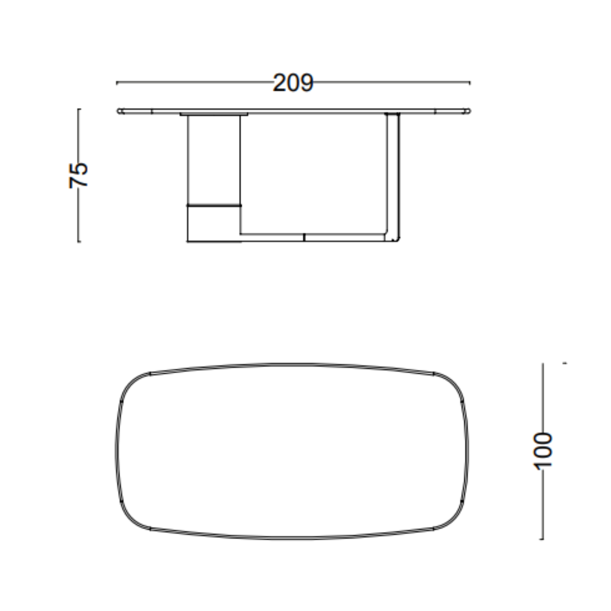 Set Masa de dining cu 4 scaune de lux, Soprano