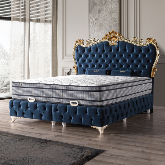 Pat tapițat  chester cu ladă, Kavin