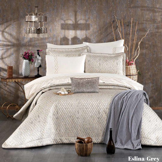 Set Lenjerie de Pat Premium 11 Piese, Eslina