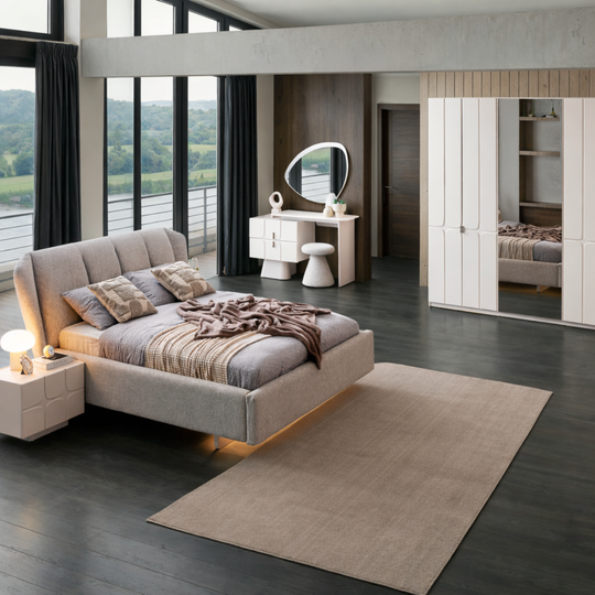 Dormitor Bucle Lorin – Design Modern, Texturi Premium și Eleganță Contemporană