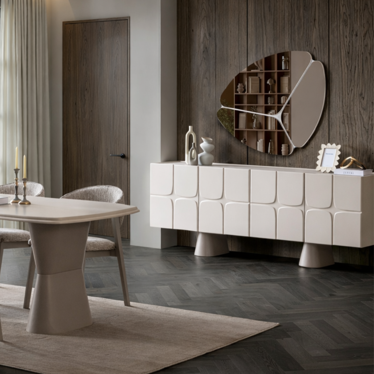 Comoda De Dining Cu Oglinda, Lorin