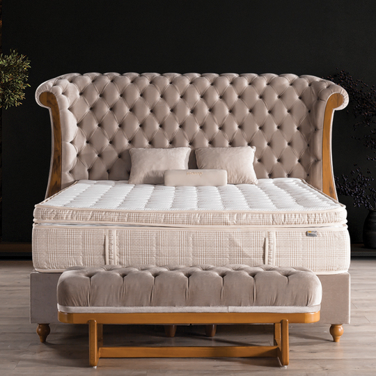 Pat tapițat Chester cu ladă, Madrid