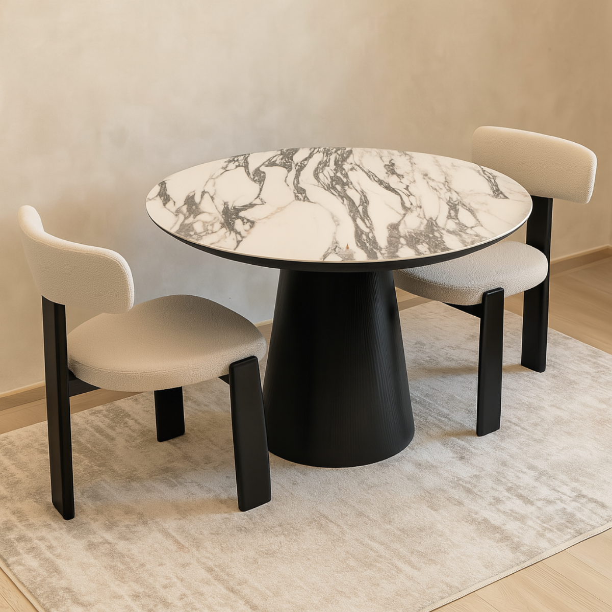 Masa de dining rotunda, COD 110