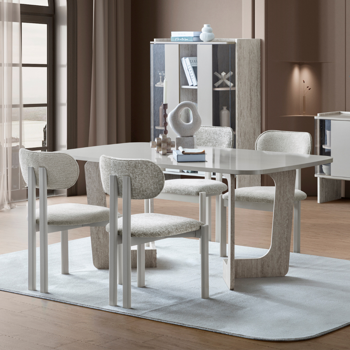 Set Masa de Dining cu Scaune, Point