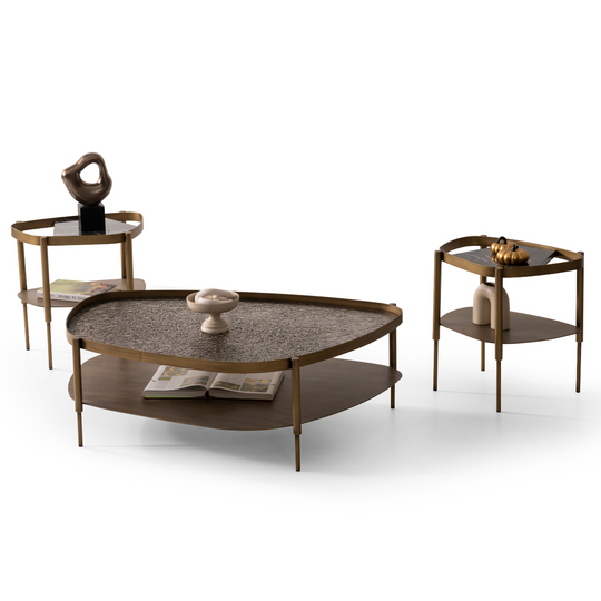 Set Masute cafea cu blat din marmura, Hella S