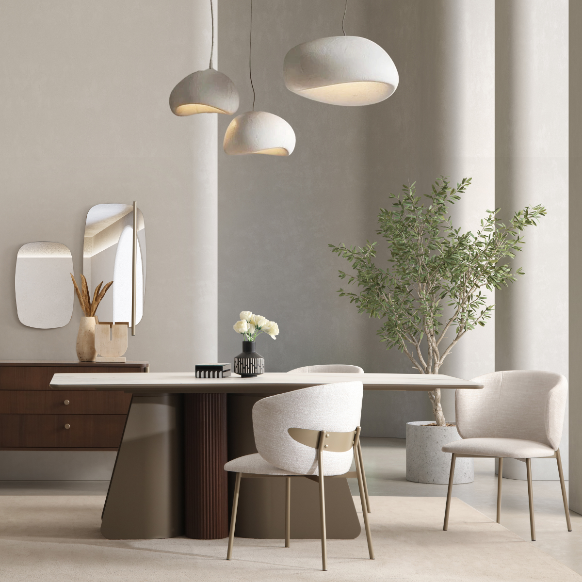 Masă de Dining Modernă Colt – design organic contemporan